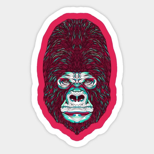 Gorilla. Sticker by BGallardo13